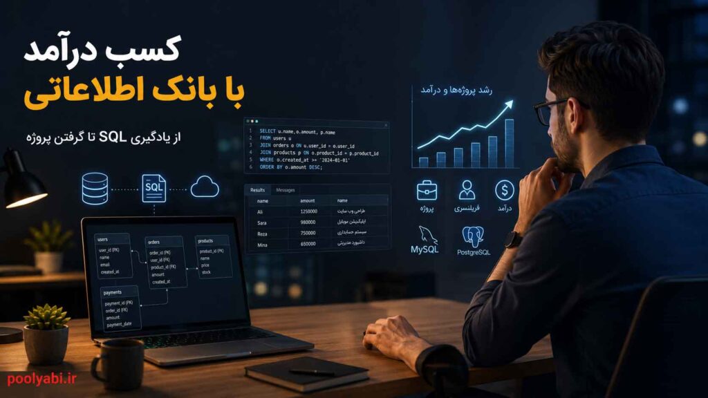 آموزش کسب درآمد با بانک اطلاعاتی و مهارتهای دیتابیس