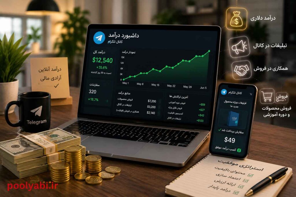 رشد کانال تلگرام و تبدیل آن به منبع درآمد پایدار , روشهای کسب درآمد اینترنتی از طریق مدیریت کانال تلگرام