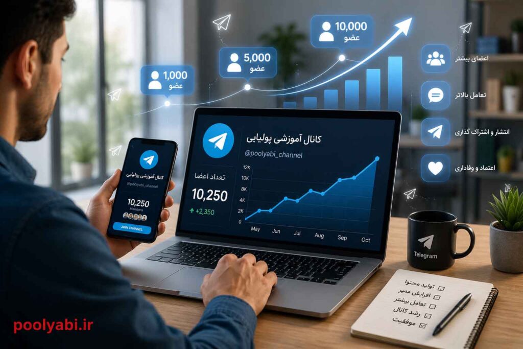 کسب درآمد با کانال تلگرام و روشهای رشد و درآمدزایی آنلاین , آموزش افزایش ممبر و درآمد از کانال تلگرام بهصورت واقعی