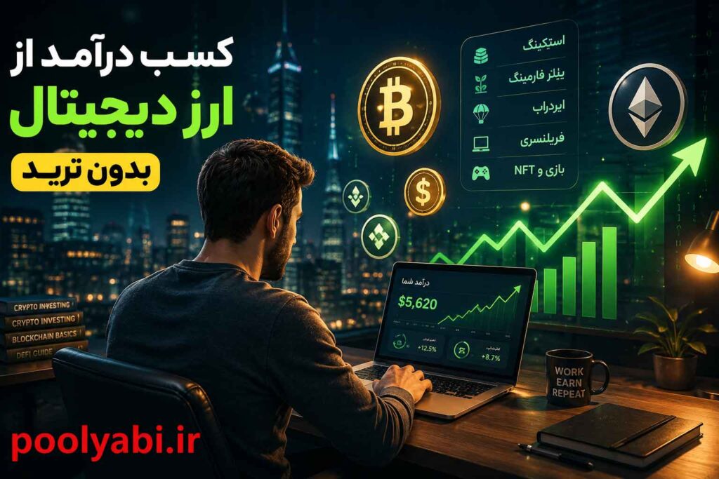 روش‌های کسب درآمد از ارز دیجیتال بدون ترید , راه‌های واقعی کسب درآمد از ارز دیجیتال