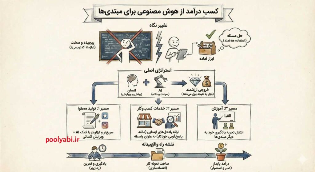 کسب درآمد با هوش مصنوعی برای افراد مبتدی , آموزش تمام روشهای کسب درآمد با هوش مصنوعی