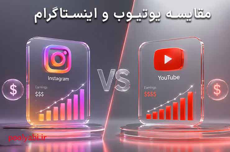 مقایسه درآمد اینستاگرام و یوتیوب از تبلیغات و تولید محتوای ویدیویی