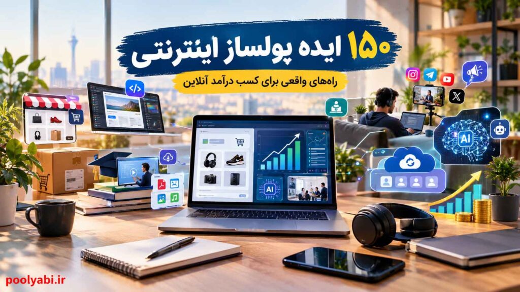 ایده پولساز اینترنتی و راه‌های واقعی کسب درآمد آنلاین در ایران